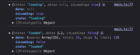 Custom Pipe Loading State Log